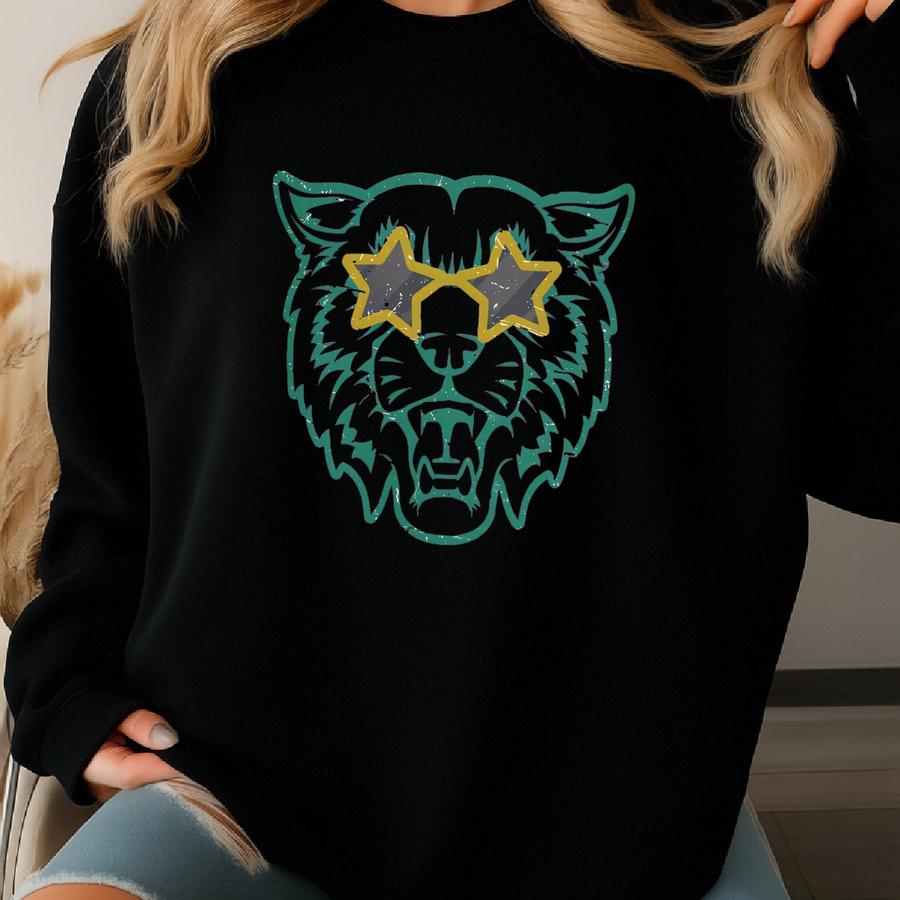 Green And Gold Bobcats Shirt Bobcats Mascot Tee Sweatshirt