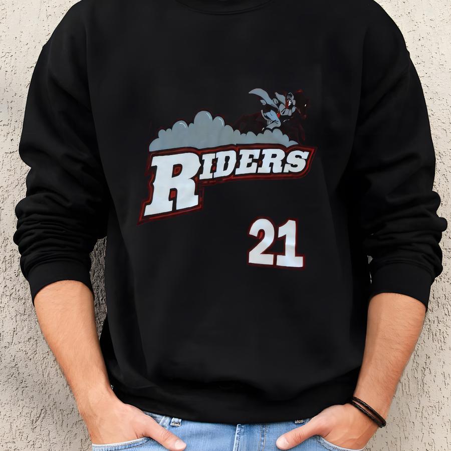 Vtg 2004 Season Frisco Rough Riders #21 Minor League Baseball Red T-shirt Fits L Sweatshirt