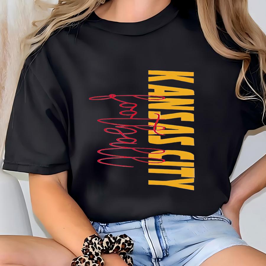 Kansas City Football White Crewneck T-shirt