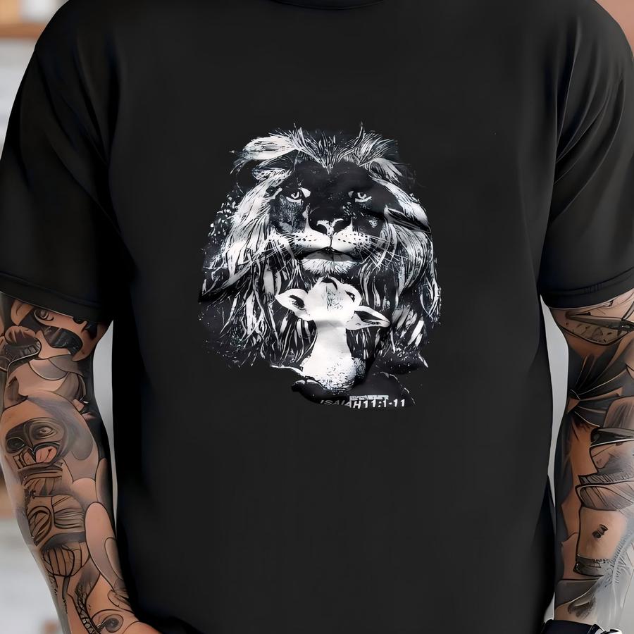 Vintage 90’s Jesus Crewneck Sweatshirt Short Sve Isaiah 11 1:11 T-shirt