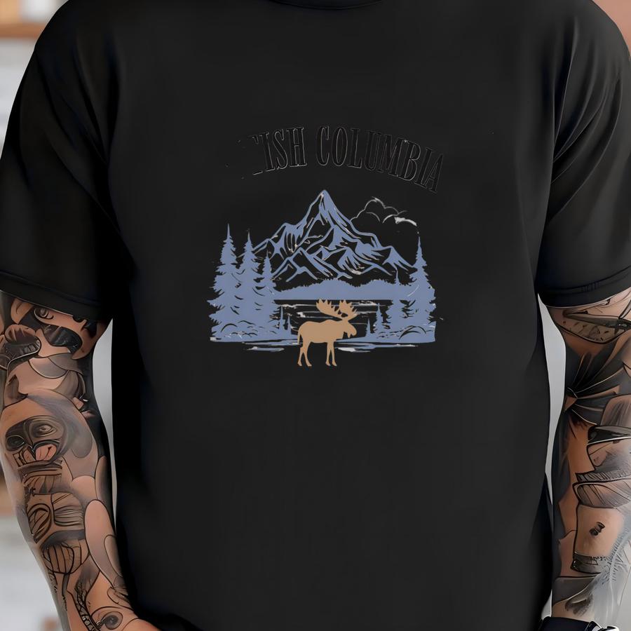 British Tshirt National Park Hoodie Bc Sweatshirt Moose Crewneck Natural Nationalparks Souvenir Travel Gift Rocky Mountains Shirt T-shirt