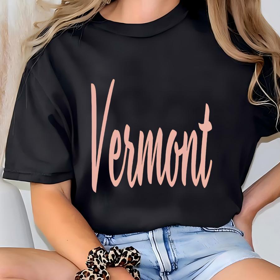 Womens Vermont Crewneck Sweatshirt New England Vermont Travel Sweatshirt For Women Mothers Day Vermont Gifts Rv Travel. T-shirt