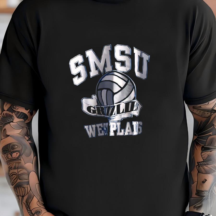 Vintage 2000’s Blue Smsu West Plains Volleyball Long Sve Graphic Hoodie - Xl T-shirt