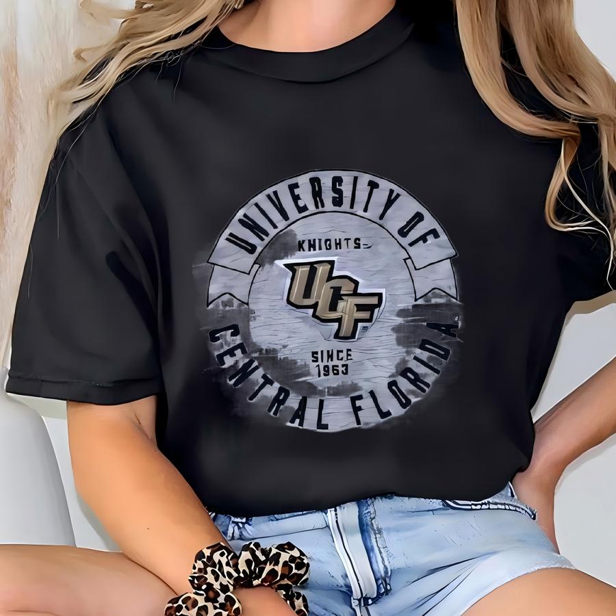 University Of Central Florida Sweatshirt Sweater Pullover Jumper Long Sve Light Gray Colour Medium Shirt T-shirt