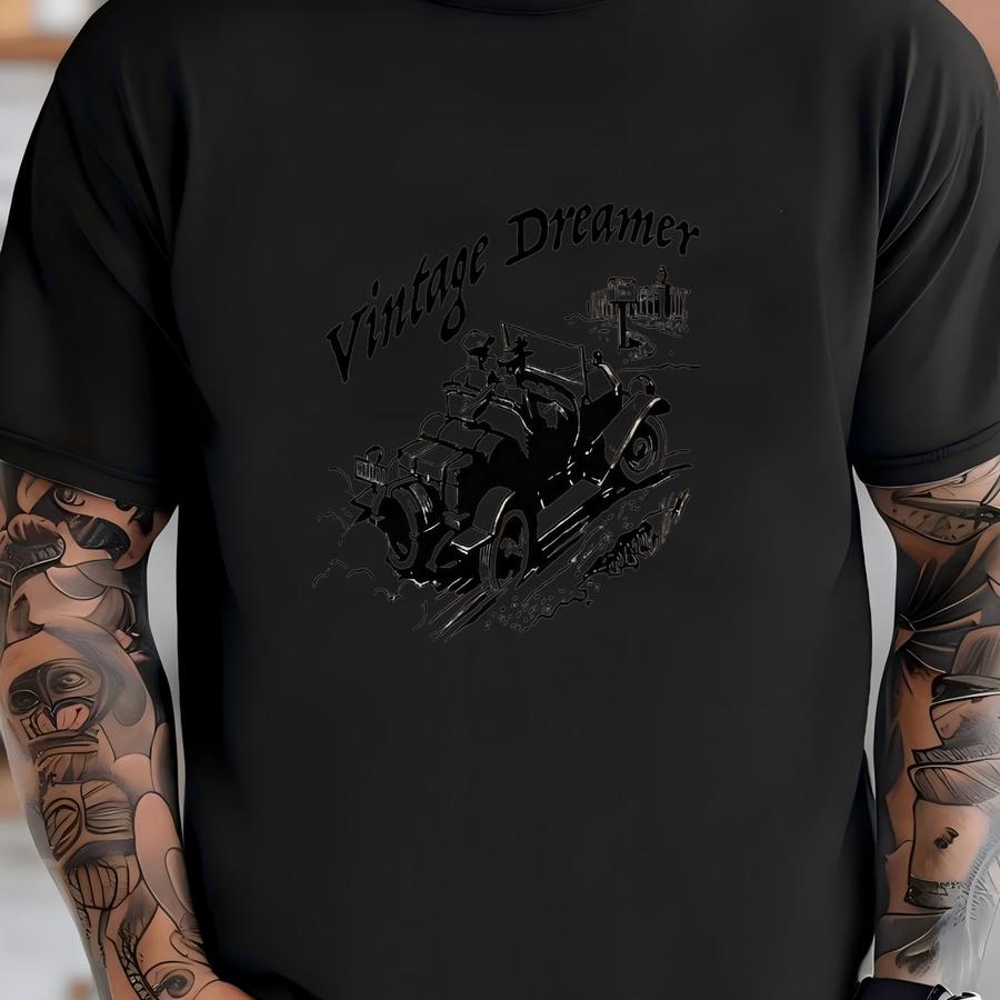Vintage Dreamer Shirt, Vintage Shirt, Vintage Car Shirt, Nostalgic Shirt, Old Car Shirt, 60s Shirt, Vintage Clothes T-shirt