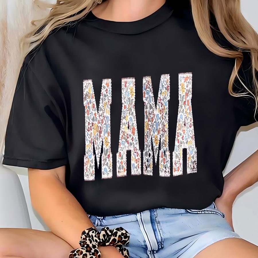 Personalized Mama Sweatshirt, Mom Gift, Grandmother Gift, Mama Sweatshirt, Mother’s Day T-shirt