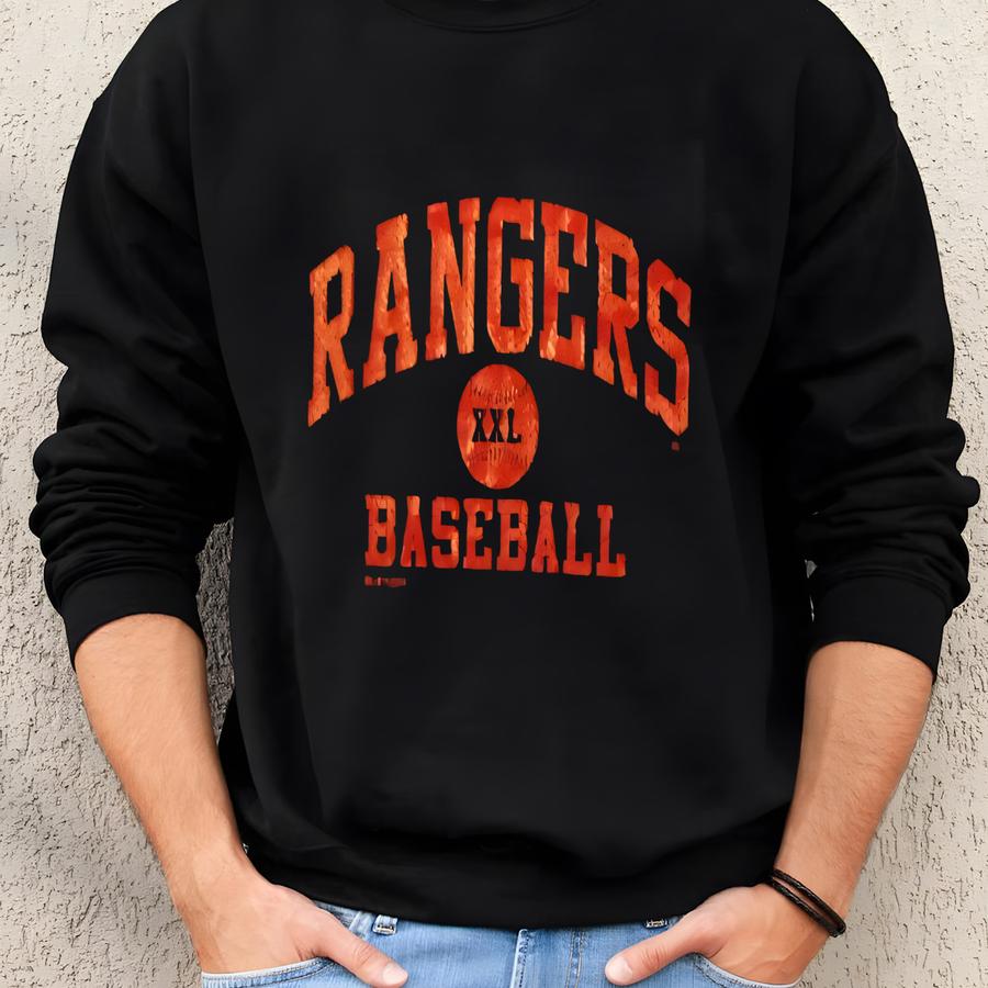 Vintage 2004 Blue Texas Rangers Russell Athletics Baseball Screen Jersey Xl Nice Sweatshirt