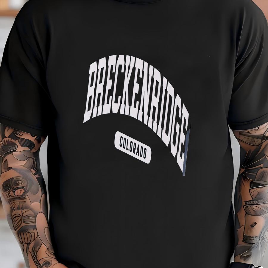 ® Breckenridge Colorado Sweatshirt Faded Vintage Aesthetic Breckenridge Sweatshirt Garment-dyed Minimalist Unisex Ski Crewneck T-shirt