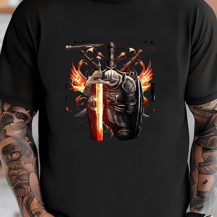 Messiah Warrior Dtf Transfer: Inspiring Faith Heat Transfer T-shirt