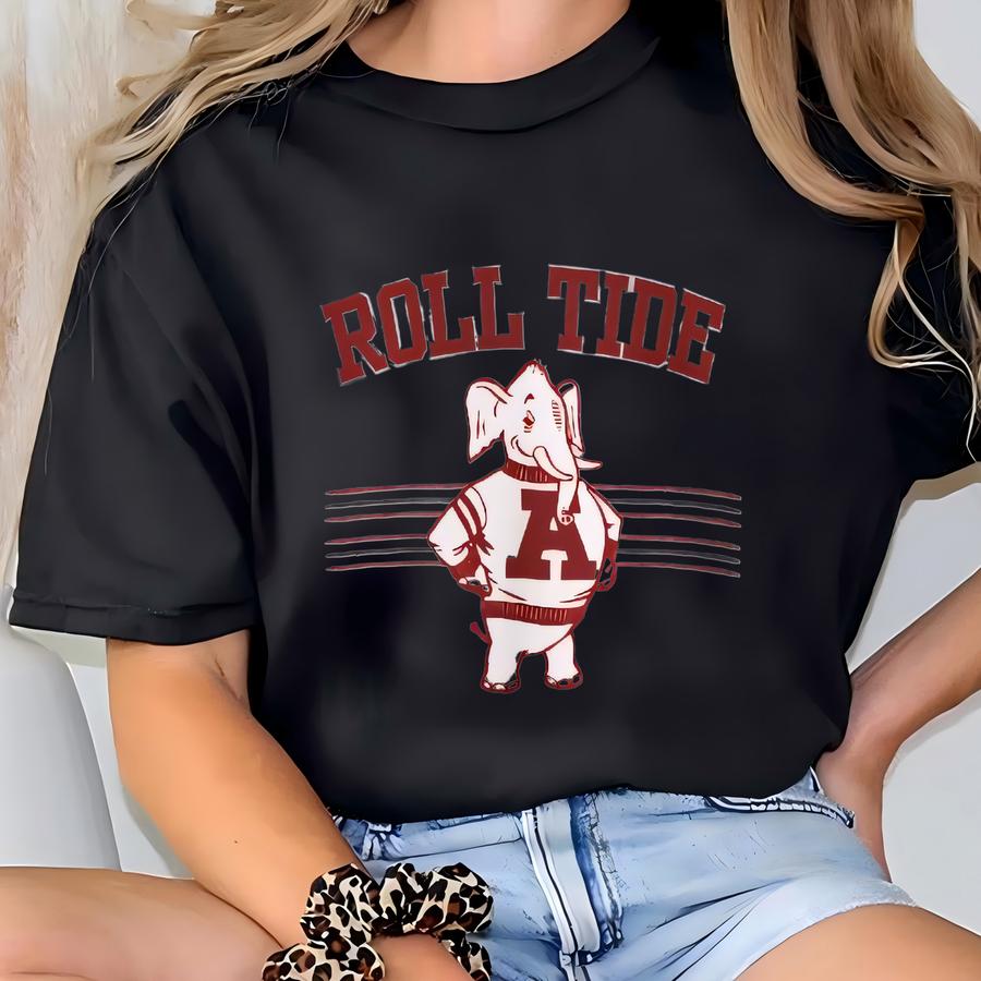 University Of Big Al Sweatshirt, Crimson Football Crewneck T-shirt