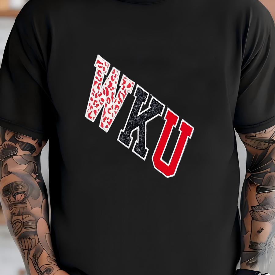 Wku Applique Shirt, Wku, Western Kentucky, College Shirt, College Gift, Girl Gift, Grad Shirt, Grad Gift, Western, Hilltoppers, Sports Shirt T-shirt
