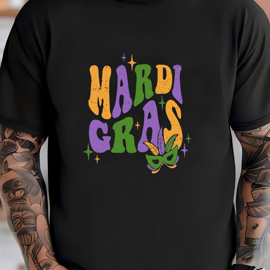 Mardi Gras Shirt, Mardi Gras Sweatshirt, Louisiana Parade Krewe, Mardi Party Long Sve, Louisiana Shirt, New Orleans Tee,fat Tuesday Shirt T-shirt