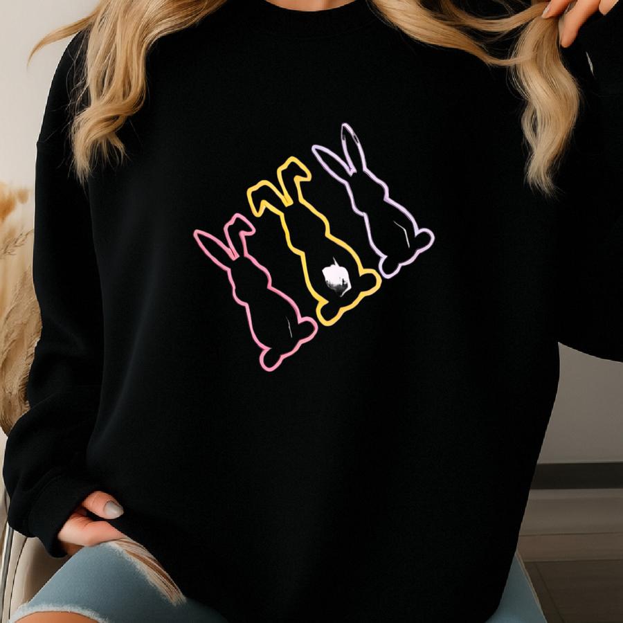 Easter Bunny Sweatshirt: Custom Easter Gift Sweatshirt