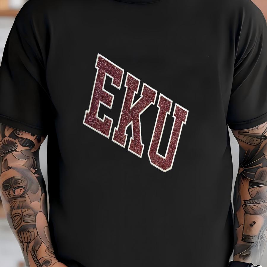Eku Glitter Applique Tee, Eku Colonels, Eastern Kentucky, Eky, Kentucky, Ky, College Shirt, College Gift, Girl Gift, Grad Gift, Grad Shirt T-shirt