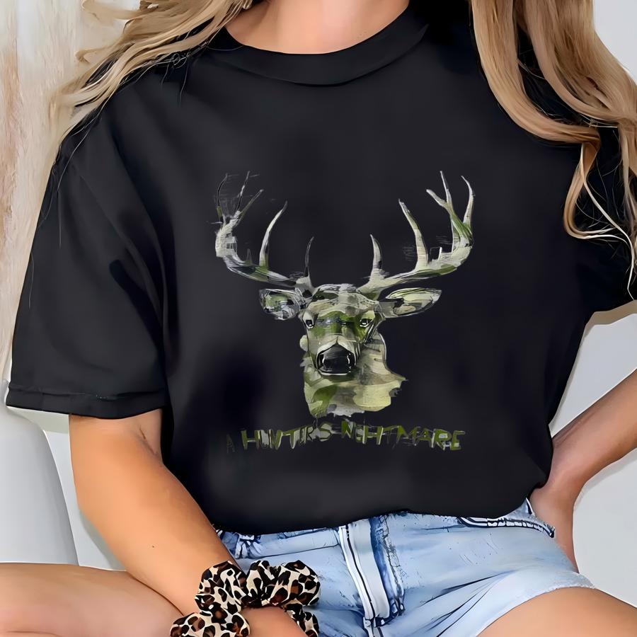 Vintage White-tailed Deer Crewneck Sweatshirt Print Logo Grey Color Men’s Fit L T-shirt