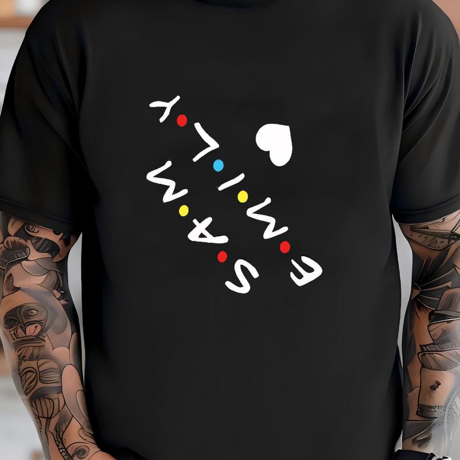 Custom Friends Sweatshirt With Names On Sve, Personalized Sweatshirt, Friends Font Custom Sve, Mothers Day Shirt, Friends Show Sweater T-shirt