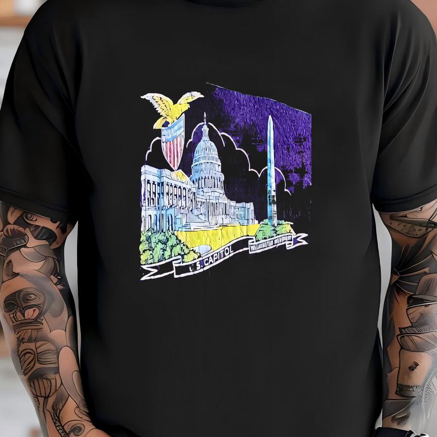 Vintage Felt Pennant “washington D.c.” T-shirt