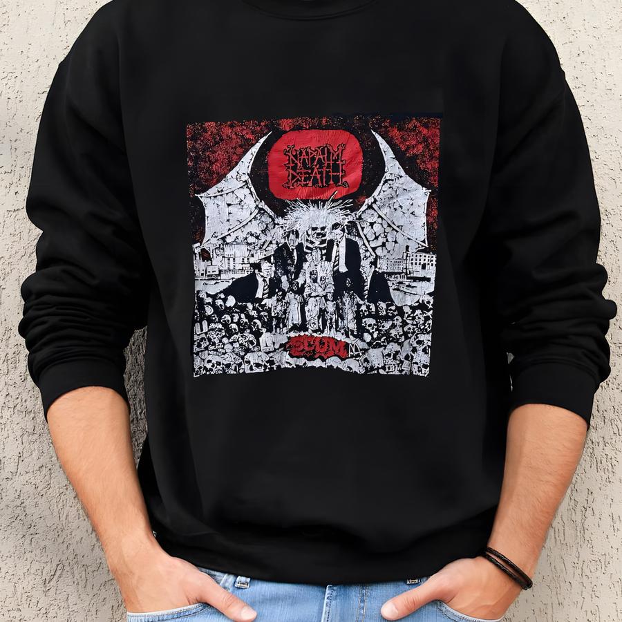 Vintage Napalm Death Scum Tour T-shirt Sponsor By Cutty Shirt Black Colour Sweatshirt Vintage Napalm Death Scum Tour T-shirt Sponsor By Cutty Shirt Black Colour Sweatshirt