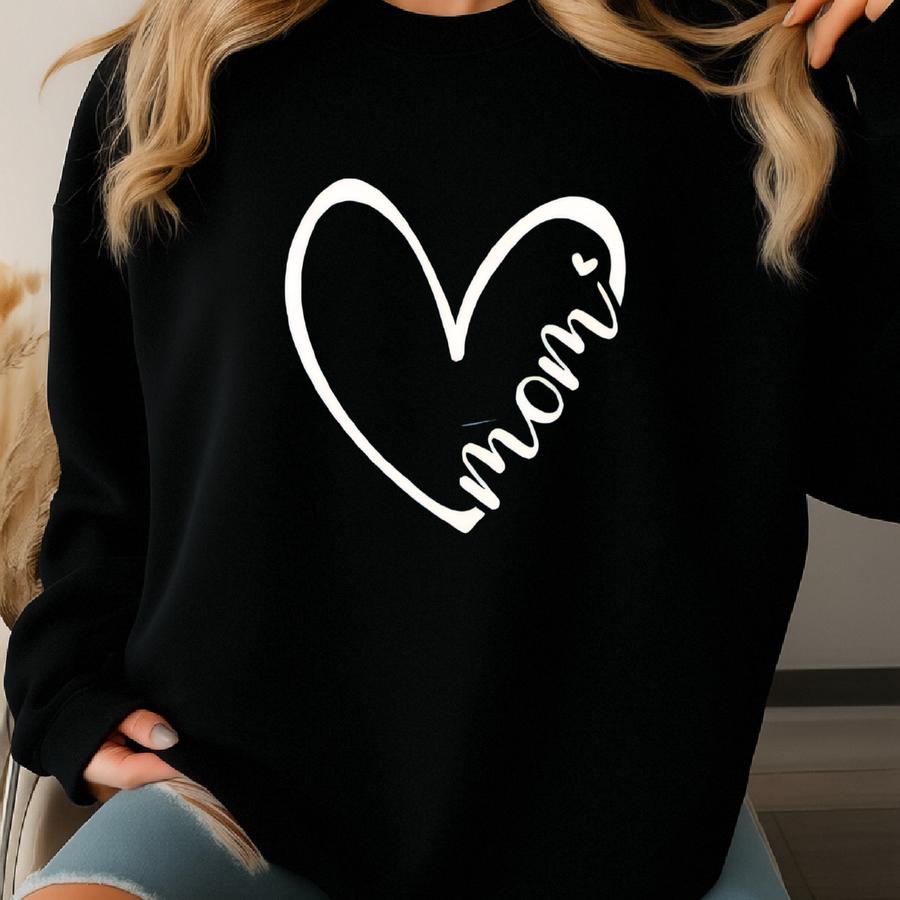 Mom Heart Shirt, Family Heart Shirt, Mom Birthday Shirt, Brave Mom Shirt, Boss Mom Shirt, Mom And Daughter Shirt, Mama Family Shirt Sweatshirt