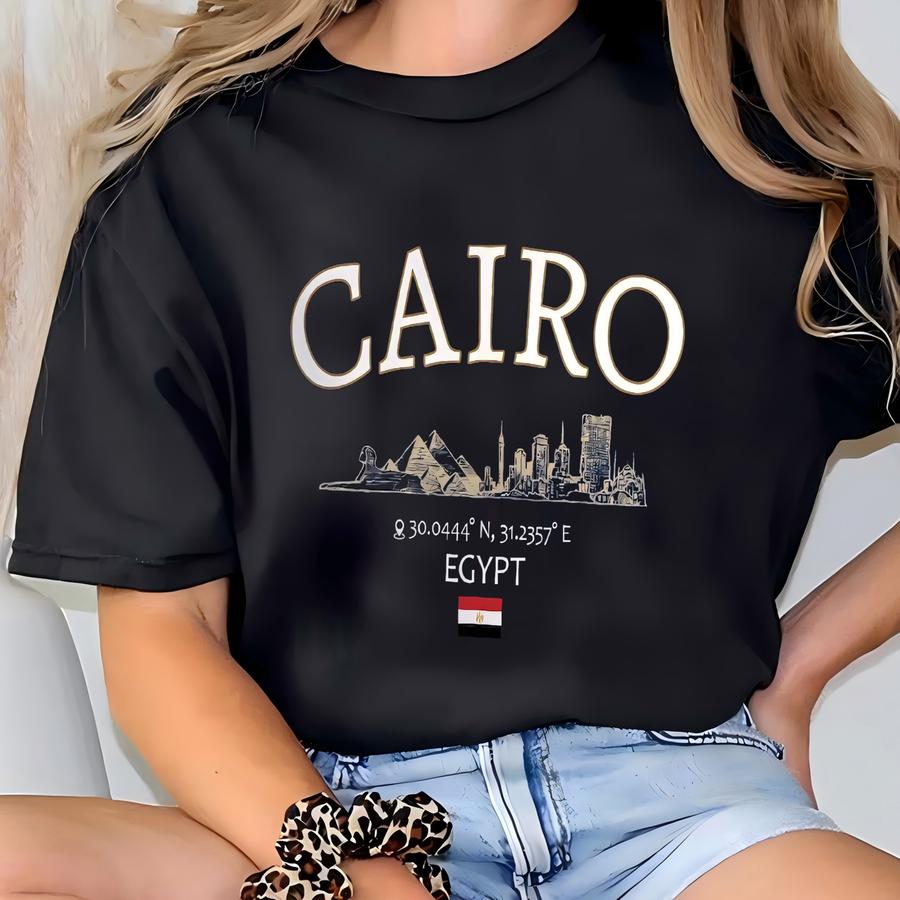 Cairo Sweatshirt Unique Egypt Travel Gift For City Explorers T-shirt