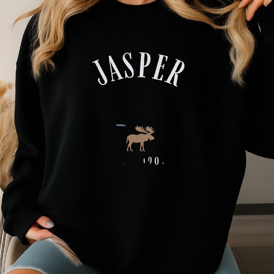Jasper Tshirt National Park T-shirt Canada Sweatshirt Moose Crewneck Natural Alberta Nationalparks Souvenir Travel Gift Rocky Mountain Shirt Sweatshirt