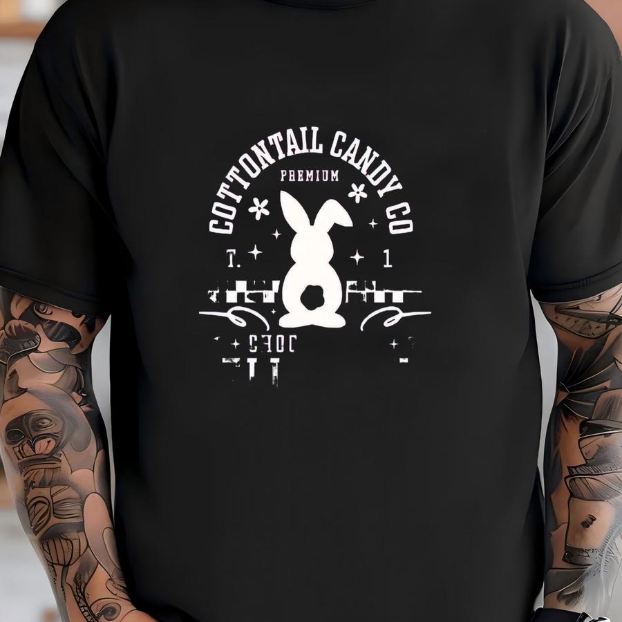 Vintage Easter Candy Shop Tee: Cottontail Bunny Shirt T-shirt