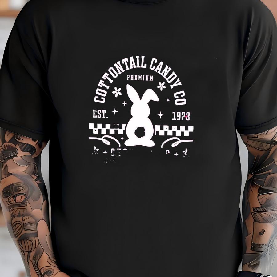 Vintage Easter Bunny Sweatshirt: Cottontail Candy Co. T-shirt