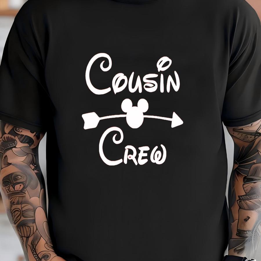 Cousin Crew Sweatshirt, Matching Cousin Shirts, Vacation Sweatshirt, World Shirts, Mouse, Cousin Sweater T-shirt