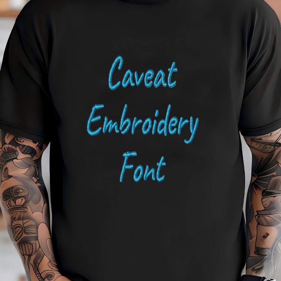 Caveat Machine Y Font - Bx Format - Handwritten Font - Casual Font - 5 Sizes T-shirt
