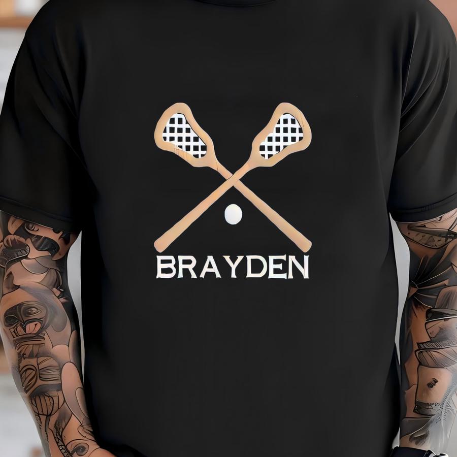 Kids Lacrosse Quarter Zip Sweatshirt Custom  T-shirt