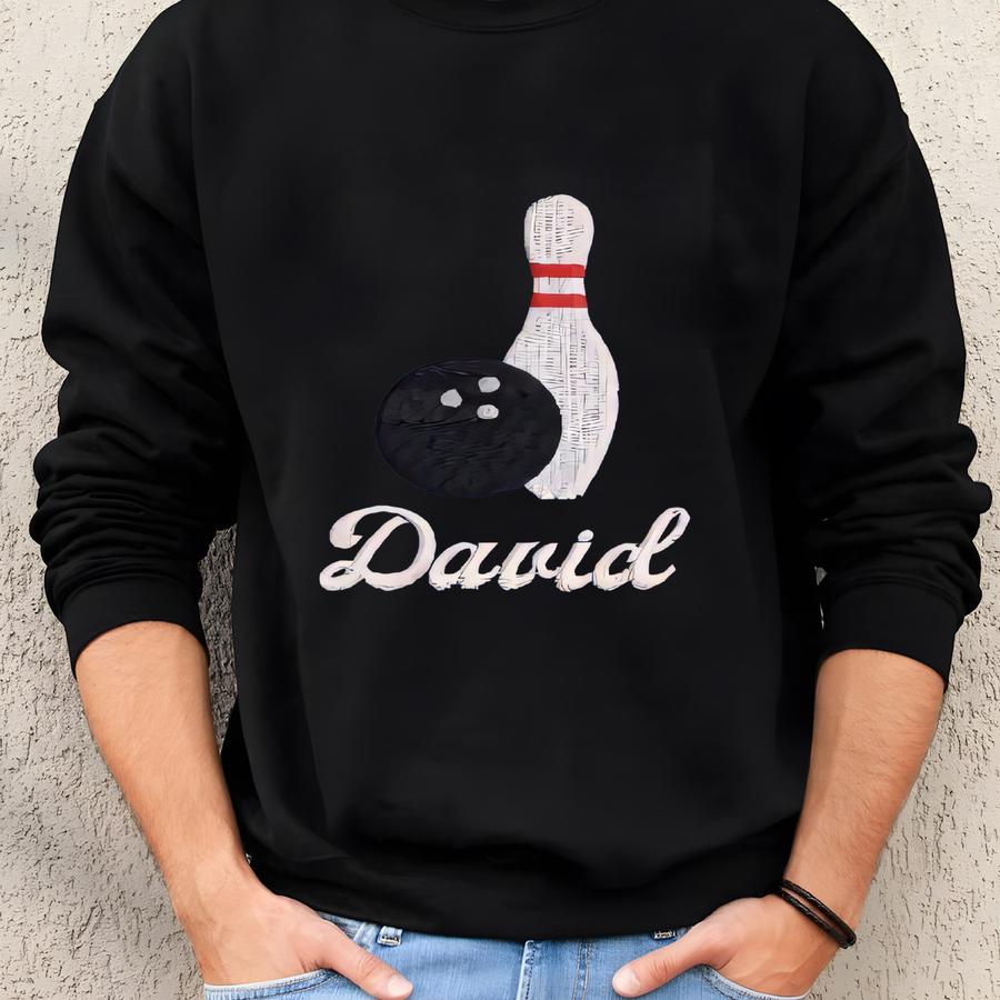 Personalized Kids Bowling Quarter Zip Sweatshirt Custom Pullover Sweatshirt