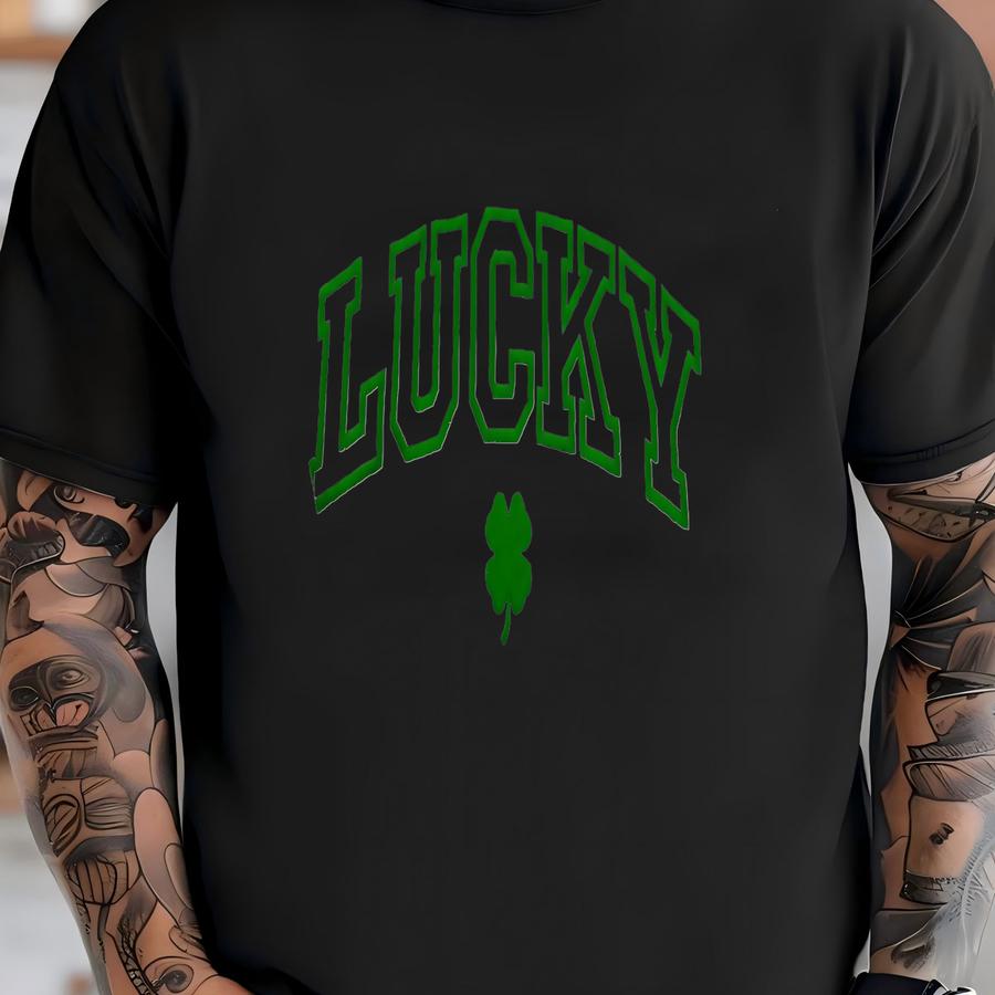 St. Patrick's Day Sweatshirt: Lucky Shamrock Unisex Crewneck T-shirt