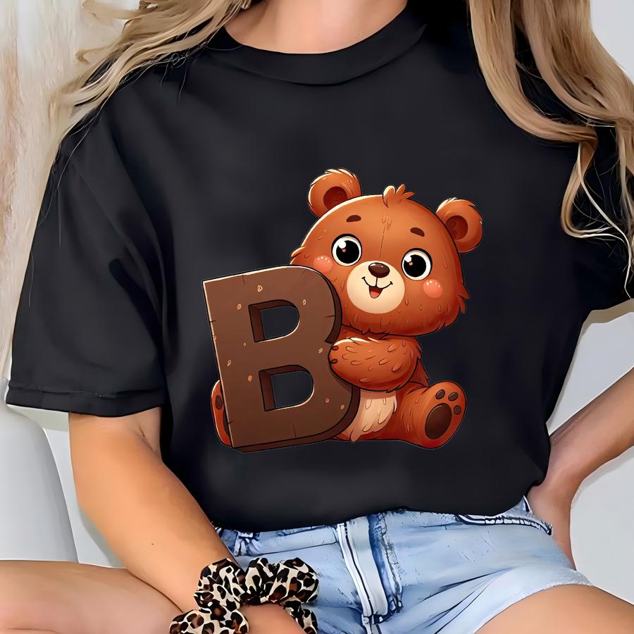 Unisex Customize Baby Animal Alphabet Bib-unisex Customize Animal Alphabet Baby Bib-personalized Bib For Newborn T-shirt