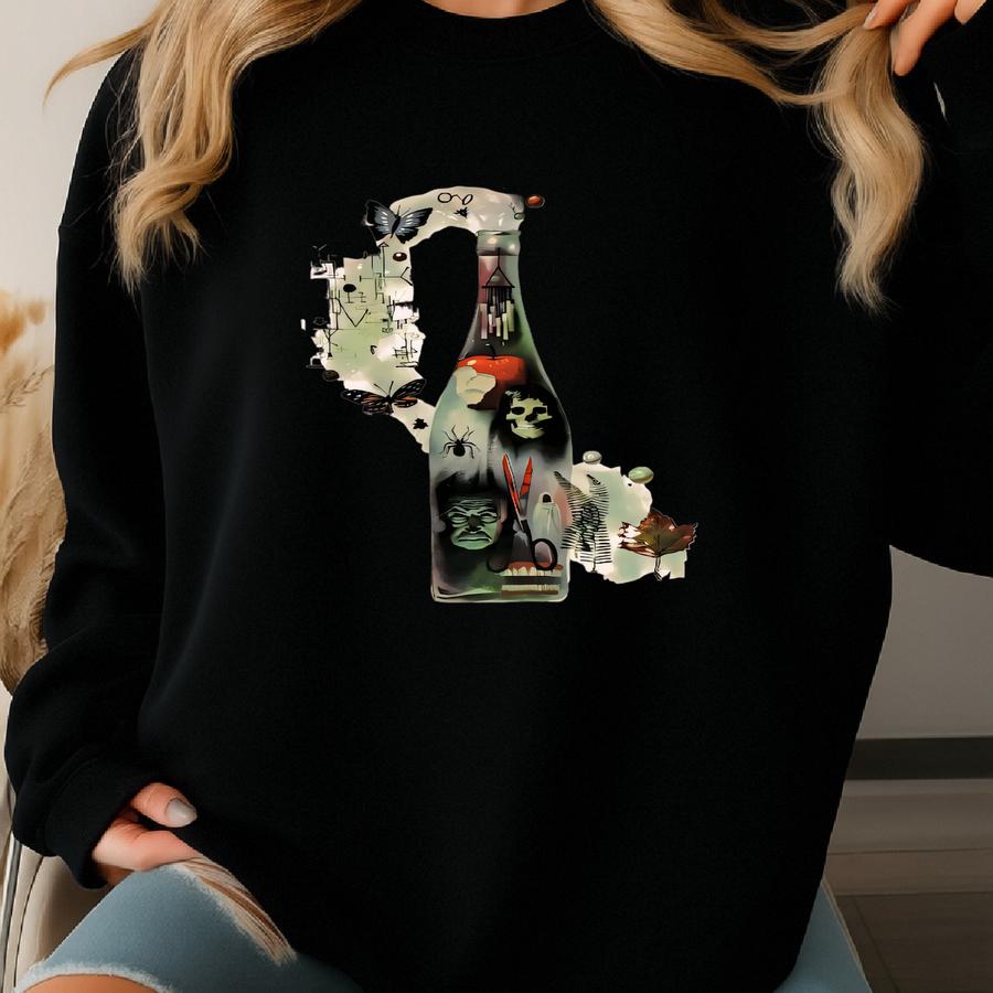 Vintage Wine Ray Bradbury Shirt Fahrenheit 451 Shirt, Literary Shirt, Fall Shirt Book Lover Gift, Moody Shirt, Literary Gift Sweatshirt