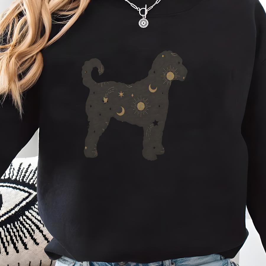 Celestial Doodle Shirt, Boho Sun And Moon Dog Breed Tee, Gift For Doodle Mom, Dog Lover Tshirt, Animal Lover Gift For Her, Pet Owner Shirt Sweatshirt