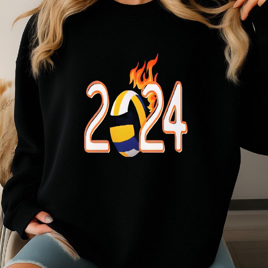 Volleyball Hoodie. Volleyball Lover Sweatshirt. Sport Sweatshirt. 2024 Graduate Gifts. Sports Shirt. 2024 Graduate. Volleyball Player. Sweatshirt