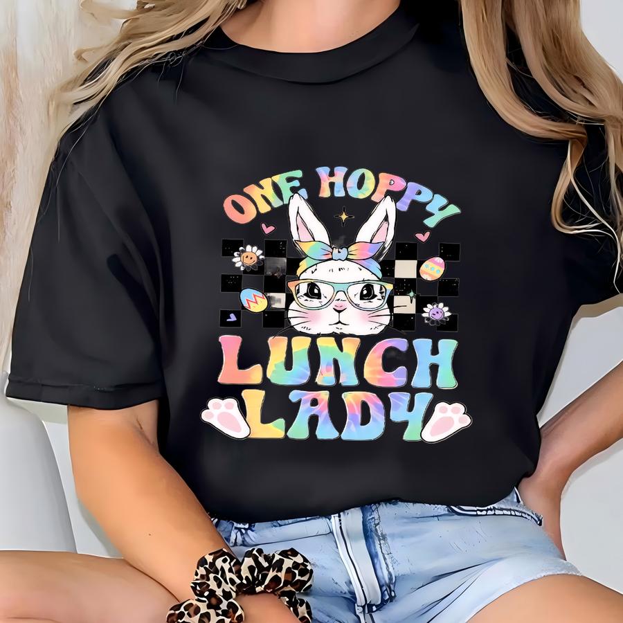 Lunch Lady Easter Sweatshirt, Cafeteria Easter Shirt, Lunch Lady Easter Gift, Easter Sweatshirt For Lunch Lady, Lunch Lady Gift T-shirt