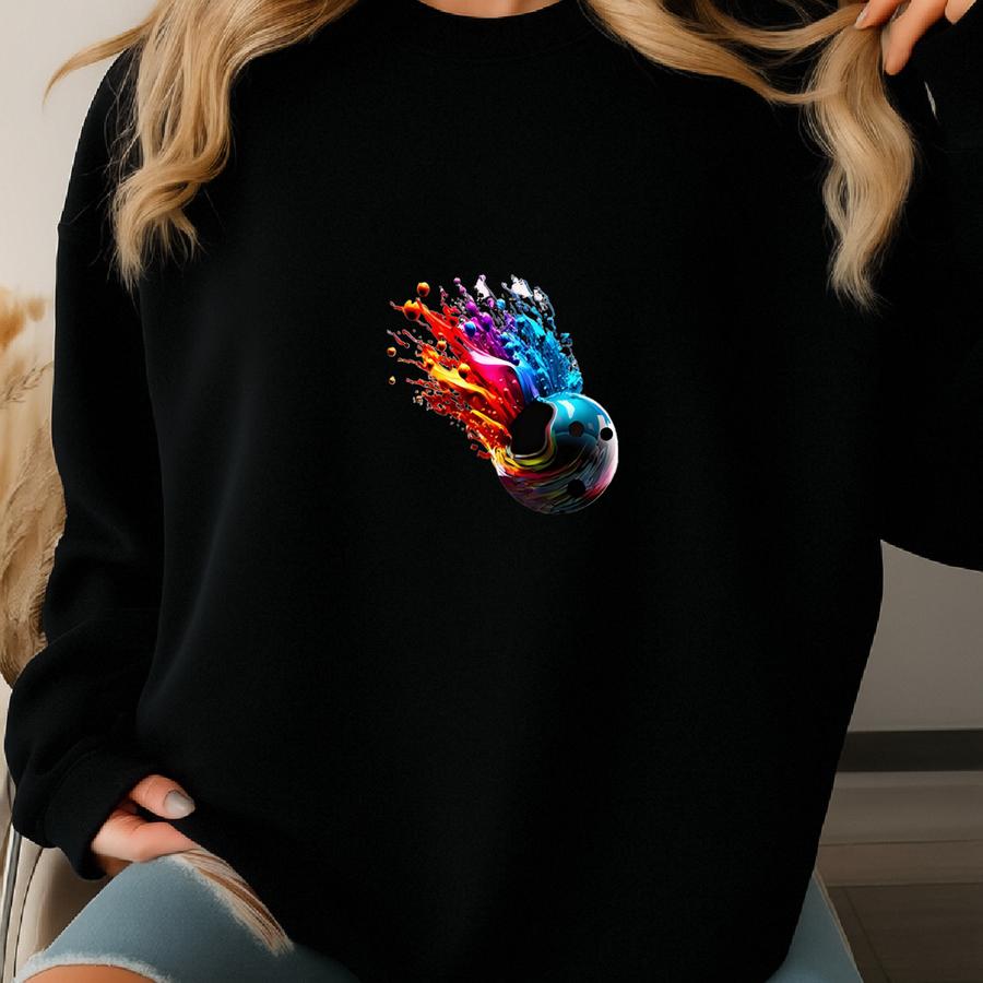 Bowling Ball T-shirt-respect The Bowler T-shirts-bowling Ball Sweatshirt