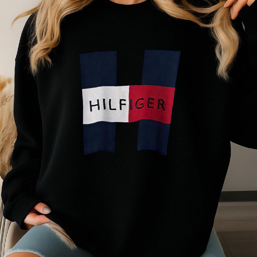 Vintage Tommy Hilfiger Sweatshirt Big Logo 90s Sweatshirt