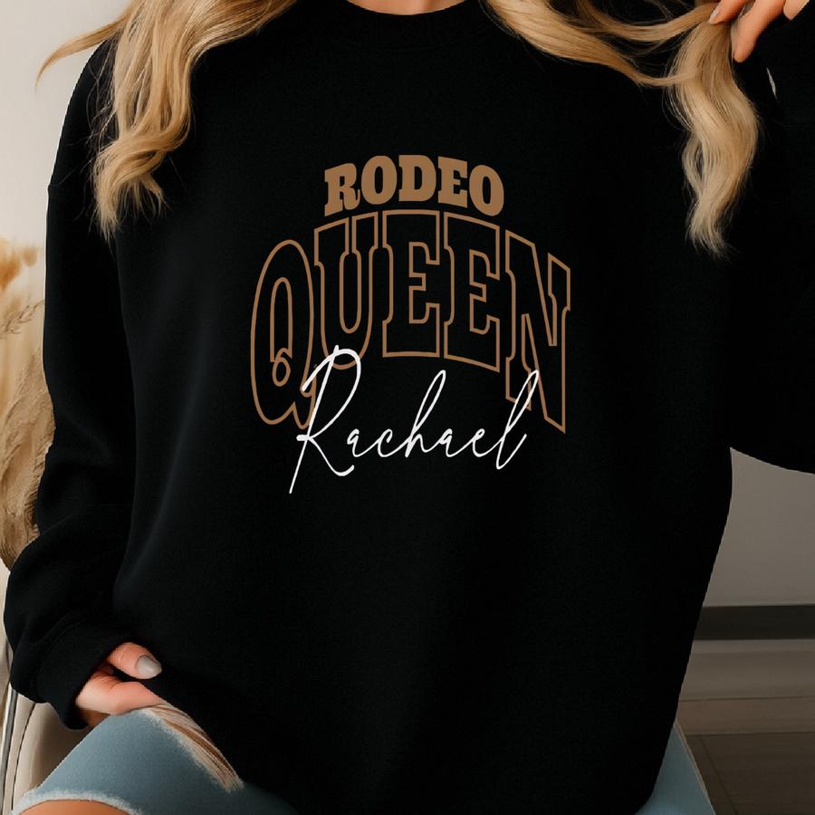 Personalized Rodeo Queen Bachelorette Party Shirt: Custom Western Tee Sweatshirt