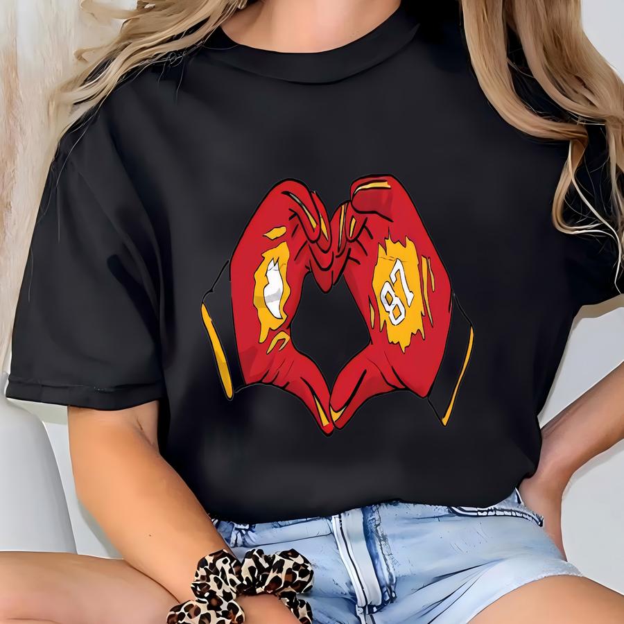 Heart Hands Touchdown Long Sve T-shirt