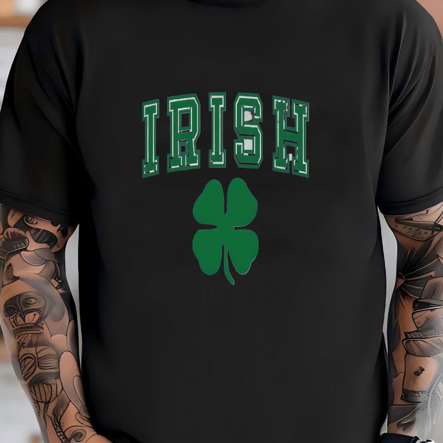 St Patrick Irish Shirt, Four Leaf Clover Irish Shirt, Saint Patrick Shirt, Lucky Shamrock Shirt, Teacher St Patrick Gift T-shirt