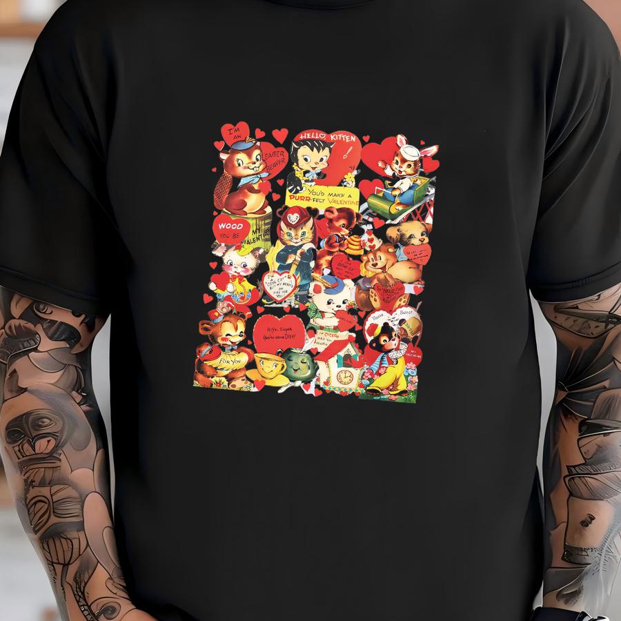 Valentines Day Sweatshirt Retro Valentine Vintage Valentine Crewneck Valentine Sweater Valentine's Day Pullover Valentine Sweatshirts Unisex T-shirt