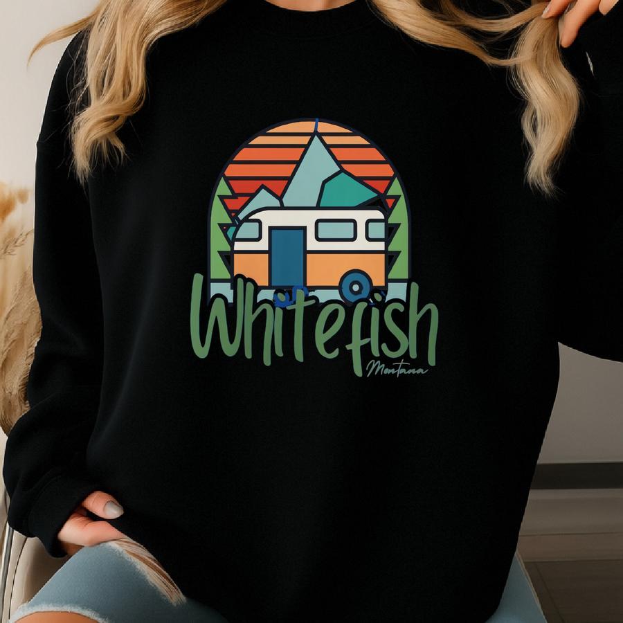 Whitefish Montana. Whitefish Rv Camping. Whitefish Travel. Montana Travel. Rv Lover Hoodie. Montana Hoodie. Rv Sweatshirt. Outdoor Lover. Sweatshirt