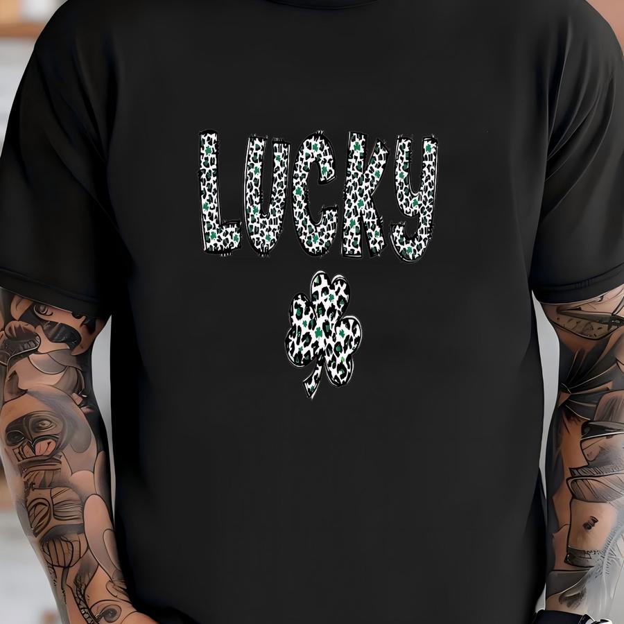 ®, St Patrick's Shirt, Leopard Print Shamrock Shirt, Lucky Shirt, St Patrick's Day Shirt, Clover Shirt, Shenanigans Shirt T-shirt