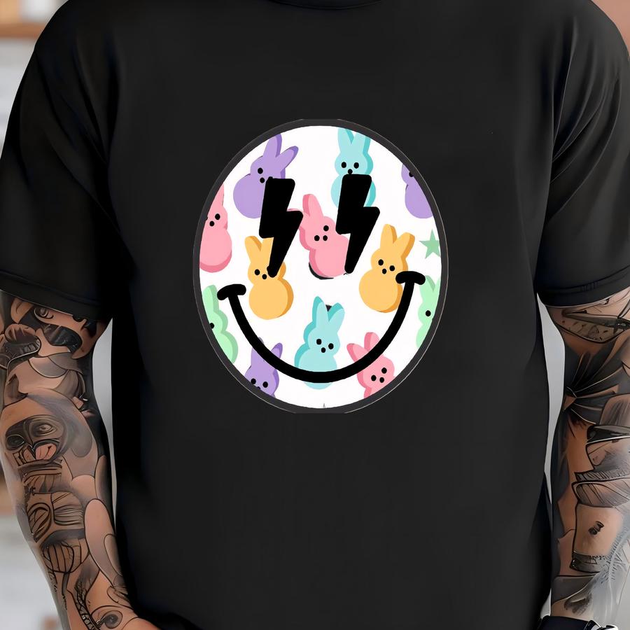 Easter Happy Face Shirt, Mommy And Me Easter Shirt, Easter Shirt, Bunny Shirt, Cute Easter Shirt, Smile Face Easter Shirt, Spring Tees T-shirt