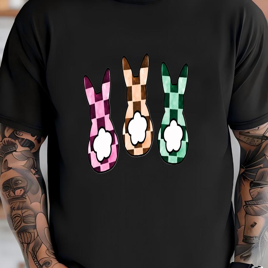 Retro Bunny Tail Easter Shirt, Easter Bunnies Shirt, Easter Shirt, Cute Easter Shirt, Easter Sunday Shirt, Egghunting Shirt, Bunny T-shirt