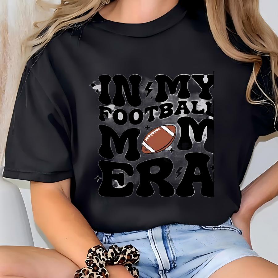 Custom Football Mom Sweatshirt, In My Football Mom Era Sweatshirt, Game Day Shirt, Sport Mom Tee, Football Lover Tee, Football Mom Crewneck T-shirt