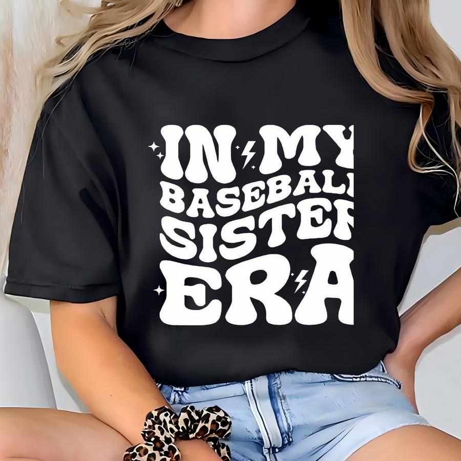 Custom Baseball Sister Sweatshirt, In My Baseball Sister Era Sweatshirt, Game Day Sweatshirt, Sport Sister Hoodie, Baseball Sister Crewneck T-shirt
