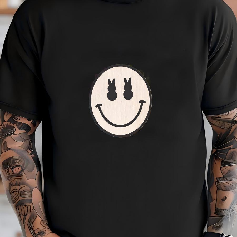 Retro Easter Shirt, Easter Sweatshirt, Retro Shirt, Easter Bunny Shirt, Easter Shirt, Smile Face Shirt, Happy Easter Tee T-shirt